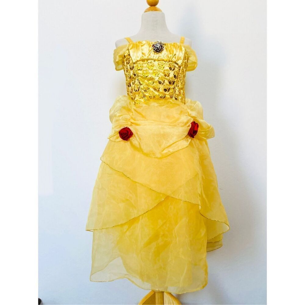 NEW Disney Store Kids Girls 7/8 Belle Costume